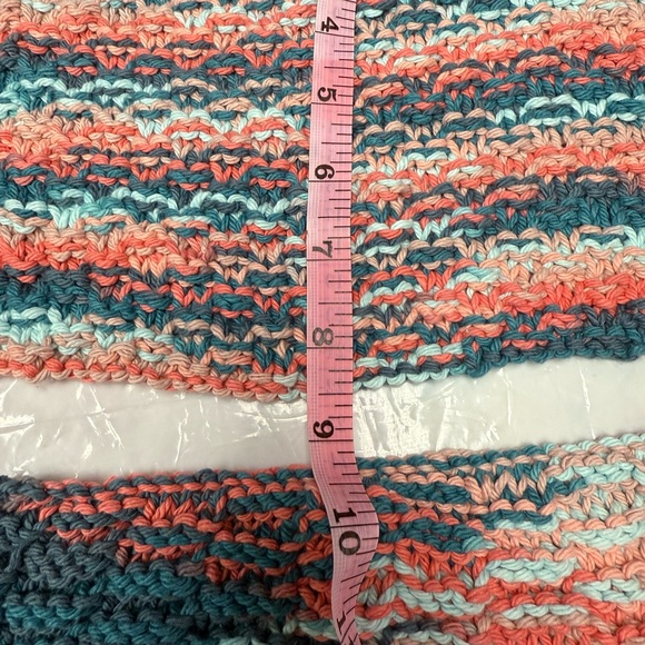 Home made by my mom. 
Colorful Knitted Dishcloth Set - Picture 3 of 16